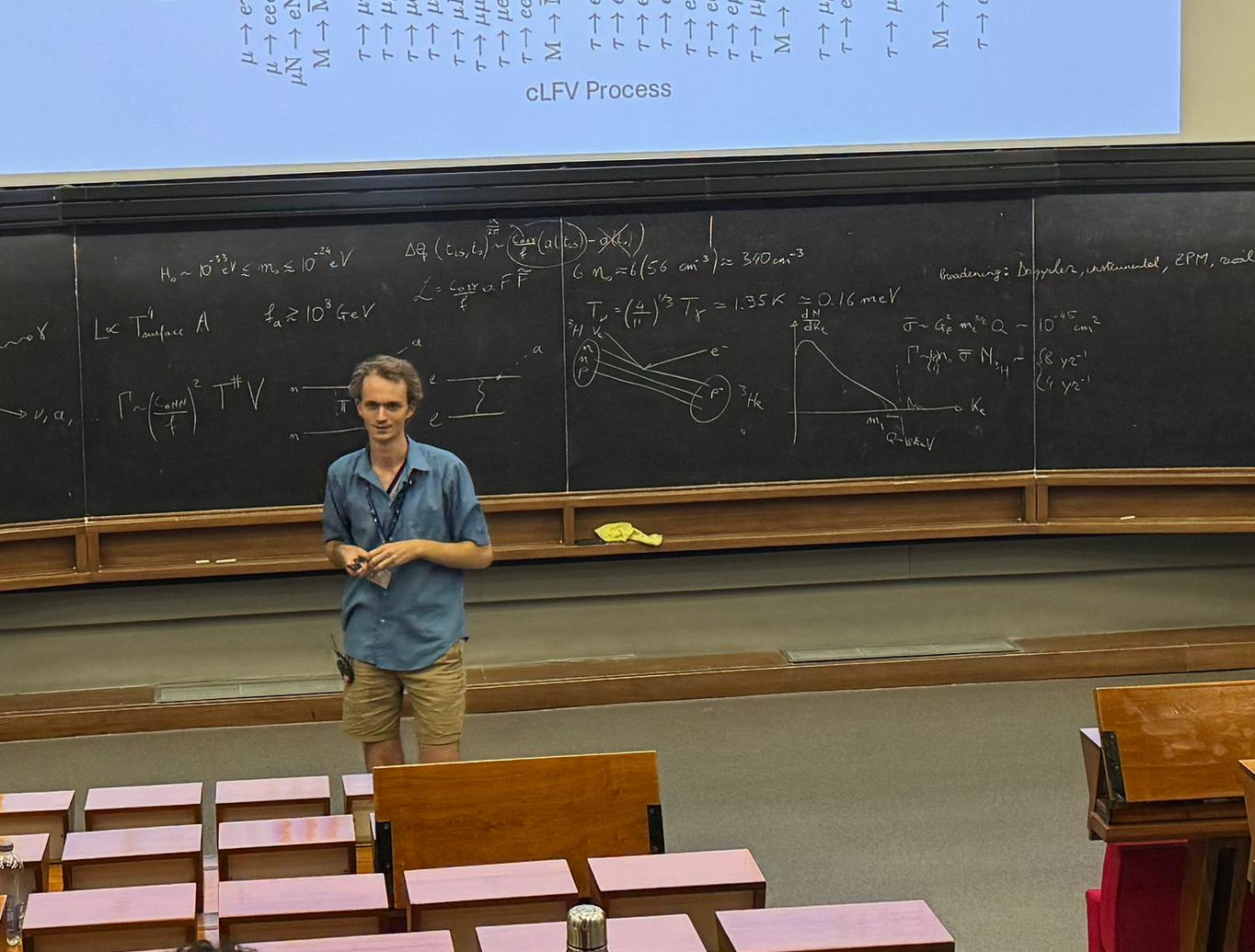 James Presenting a Talk